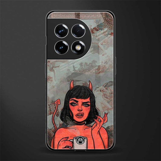 devil buys mymerchandize back phone cover | glass case for oneplus 11r