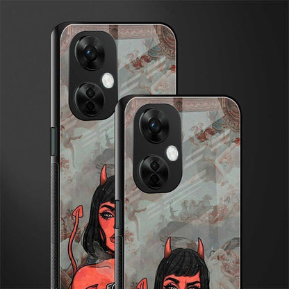 devil buys mymerchandize back phone cover | glass case for oneplus nord ce 3 lite