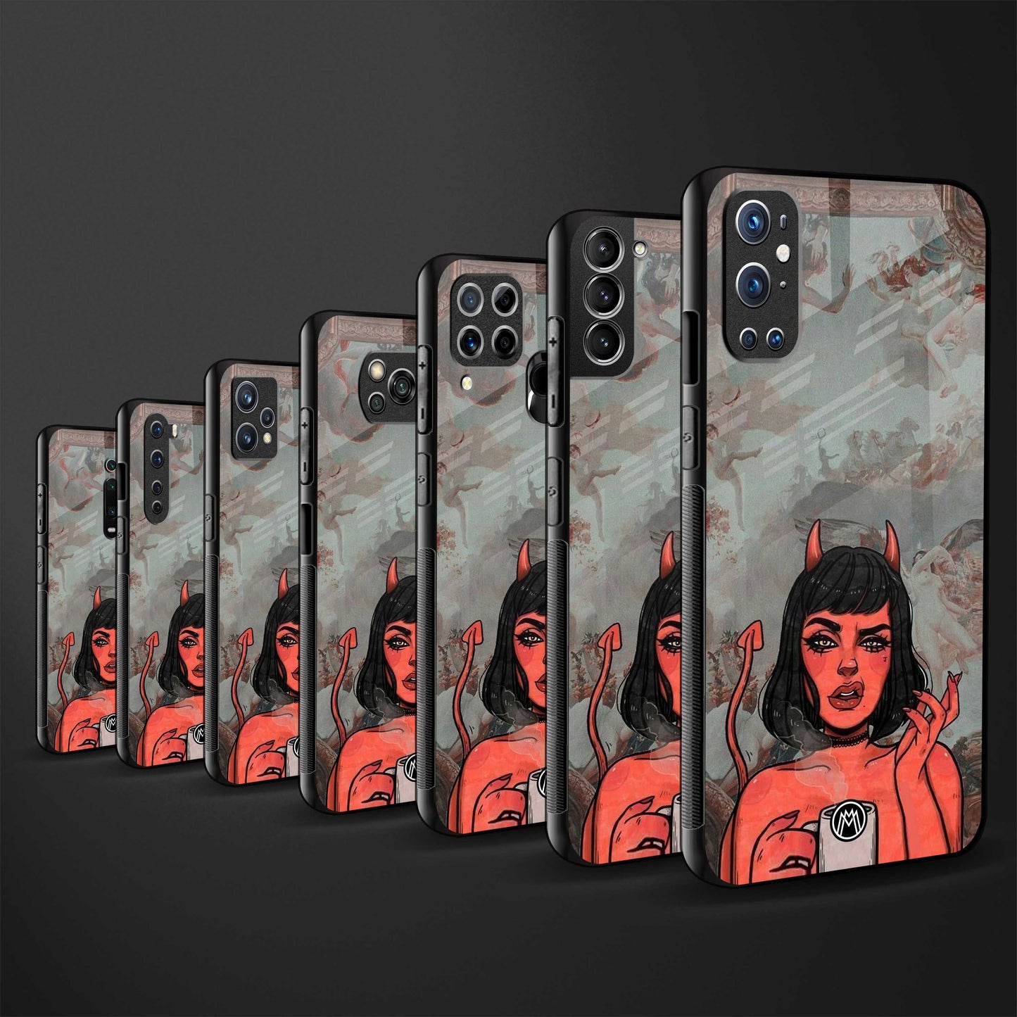 devil buys mymerchandize glass case for iphone 12 mini image-3