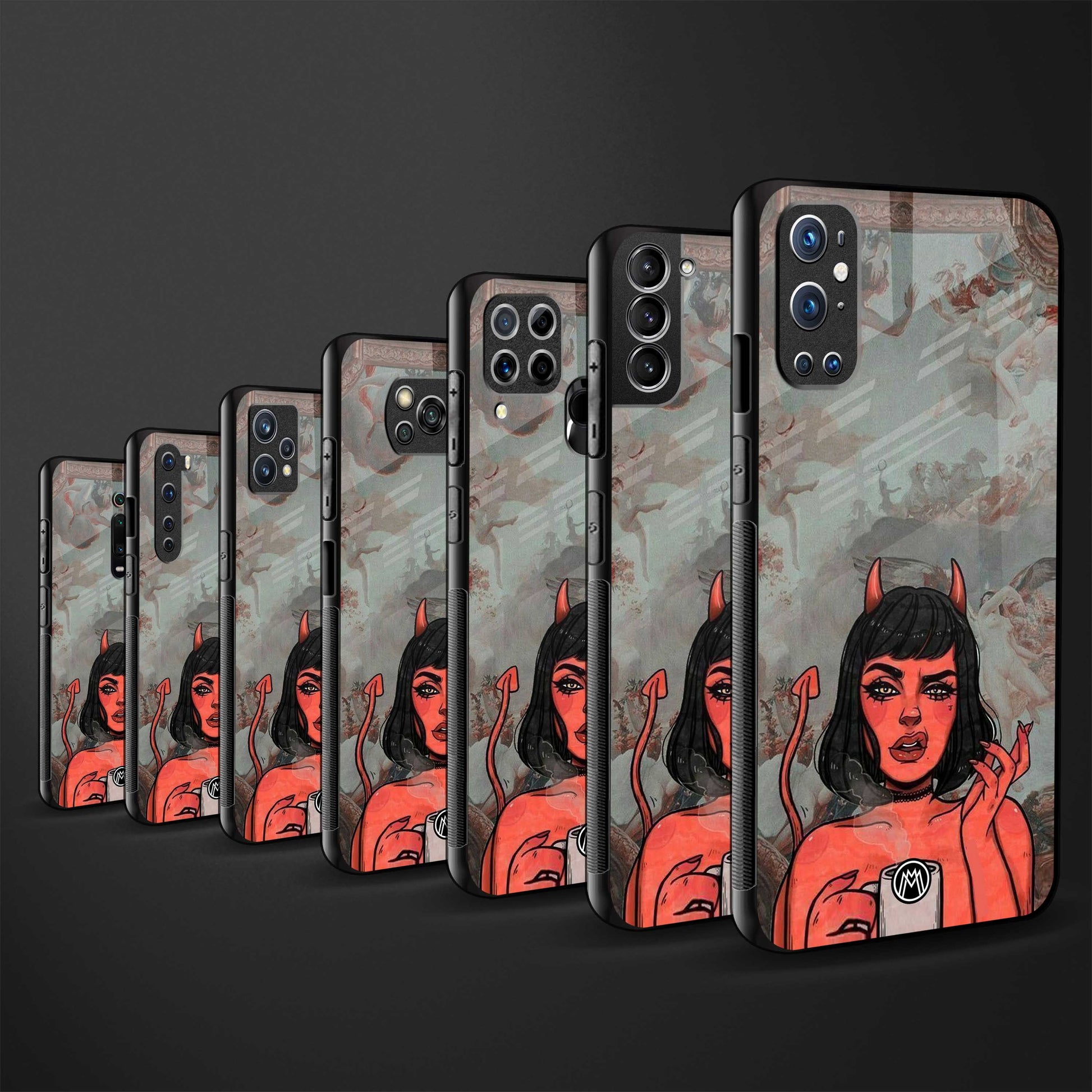 devil buys mymerchandize back phone cover | glass case for samsun galaxy a24 4g