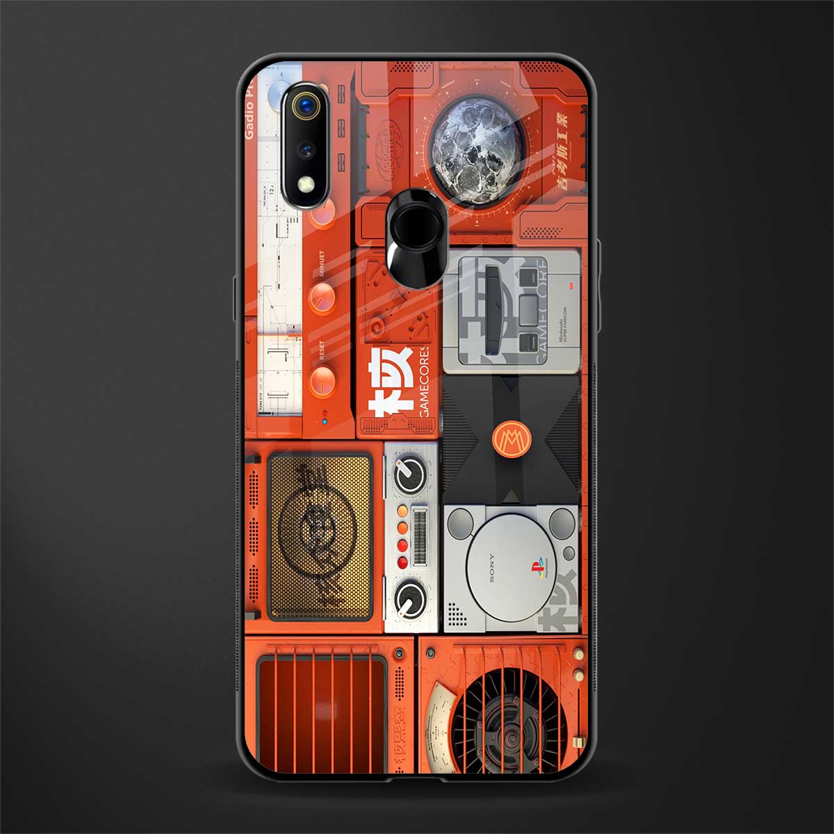 different world glass case for realme 3 pro image