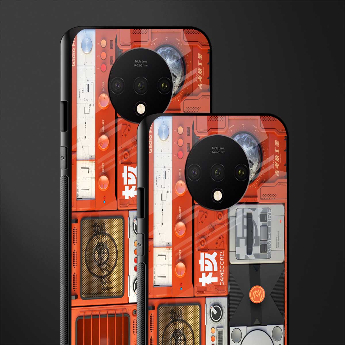 different world glass case for oneplus 7t image-2