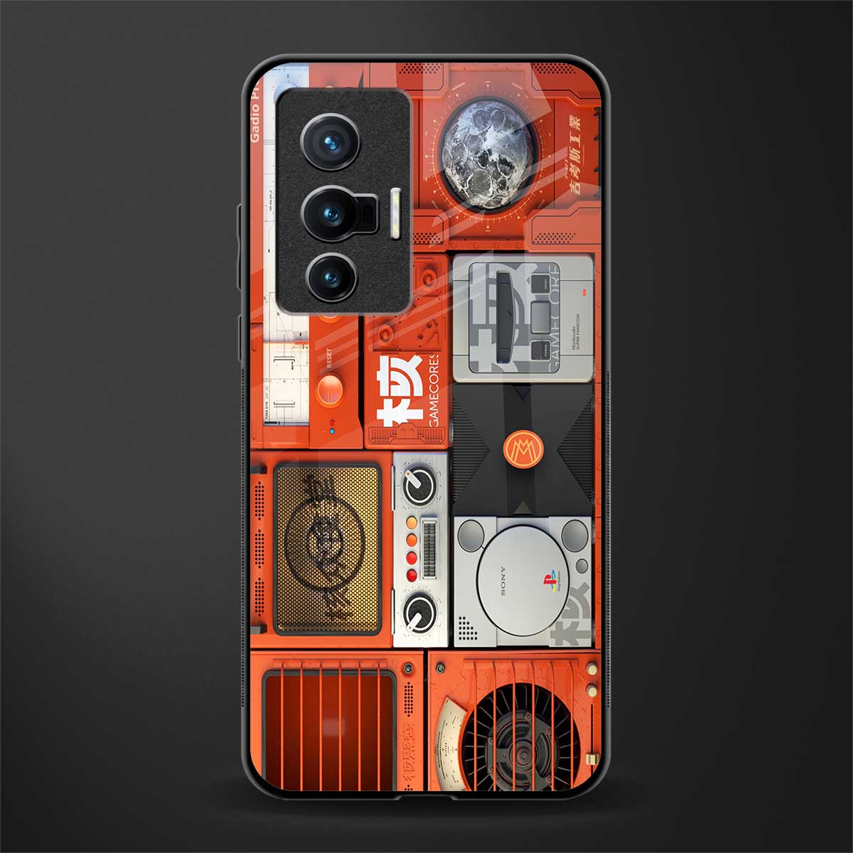 different world glass case for vivo x70 image