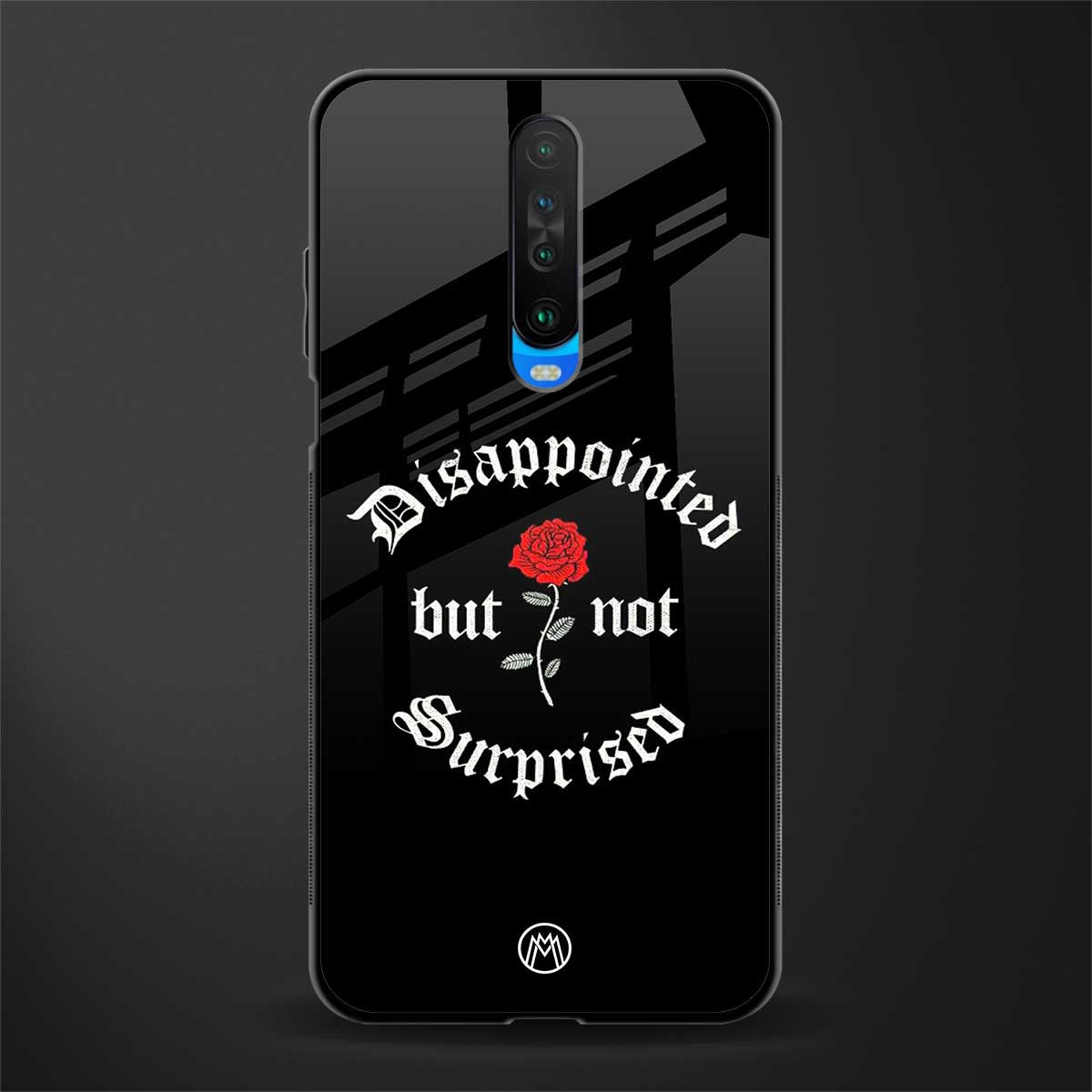 disappointed but not surprised glass case for poco x2 image