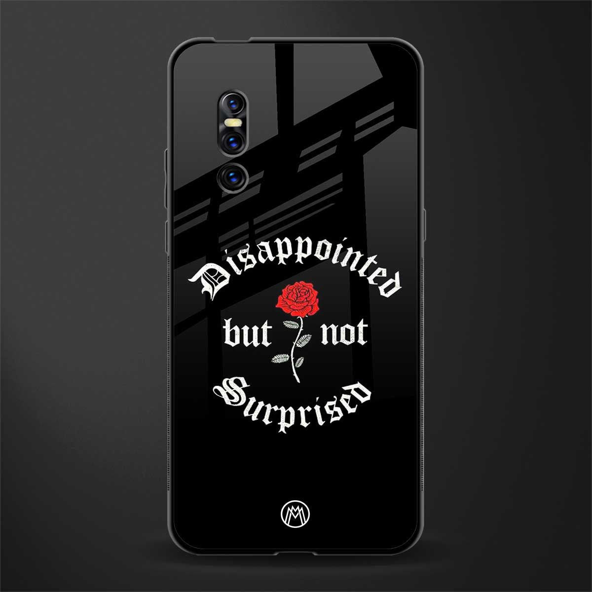 disappointed but not surprised glass case for vivo v15 pro image