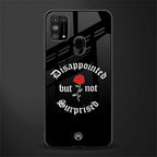 disappointed but not surprised glass case for samsung galaxy m31 prime edition image