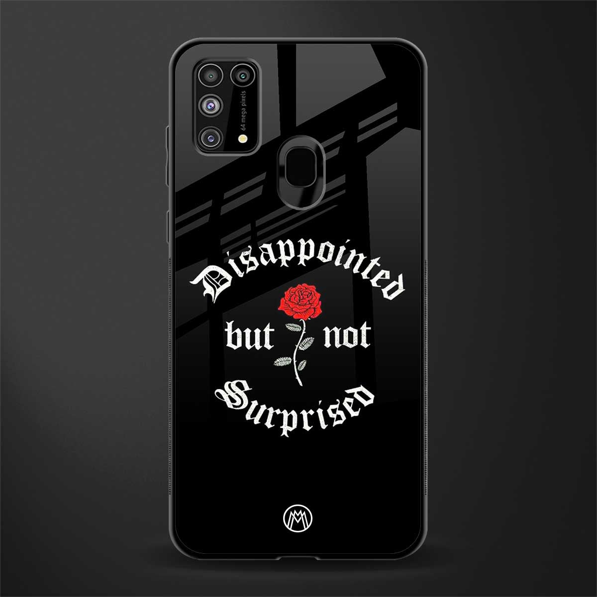disappointed but not surprised glass case for samsung galaxy f41 image
