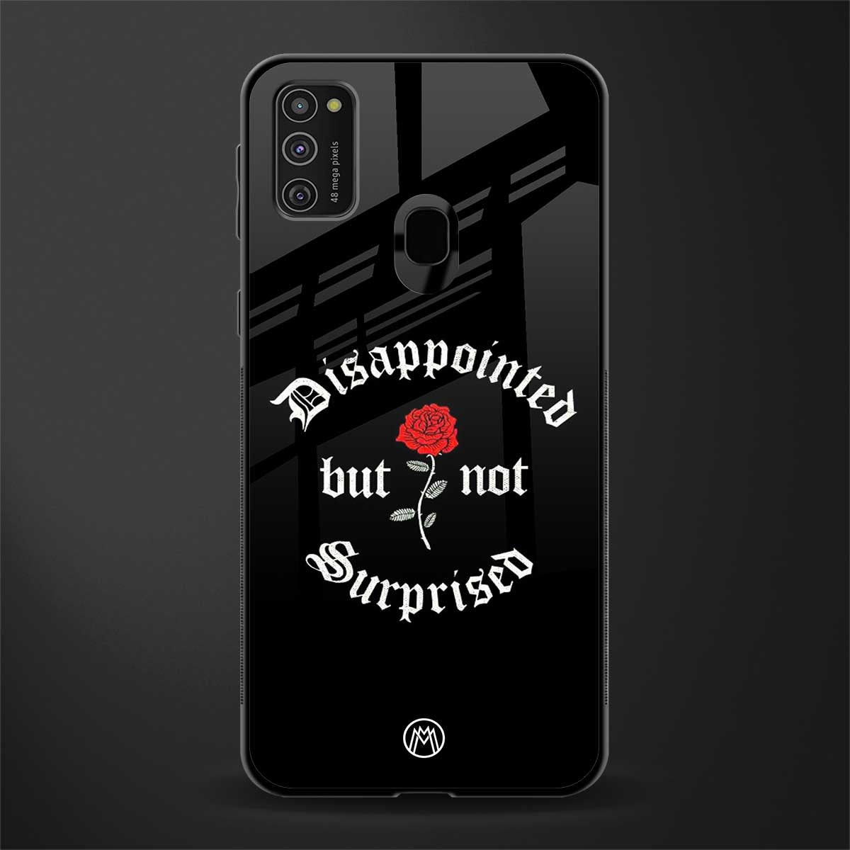 disappointed but not surprised glass case for samsung galaxy m21 image