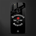 disappointed but not surprised glass case for redmi note 8 image