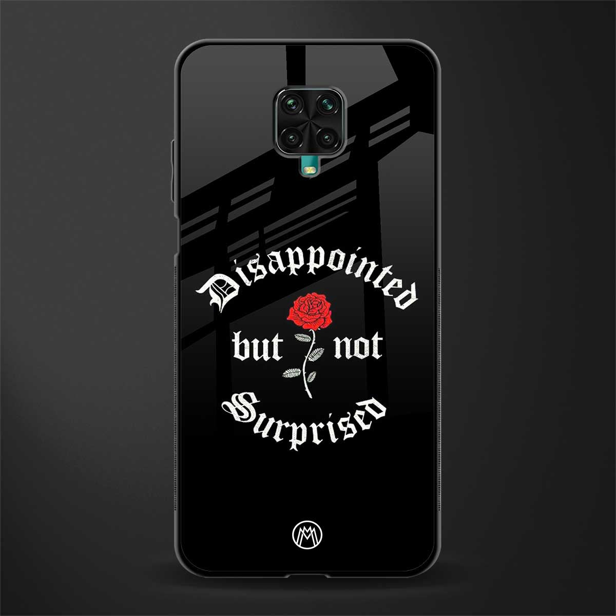 disappointed but not surprised glass case for redmi note 9 pro max image