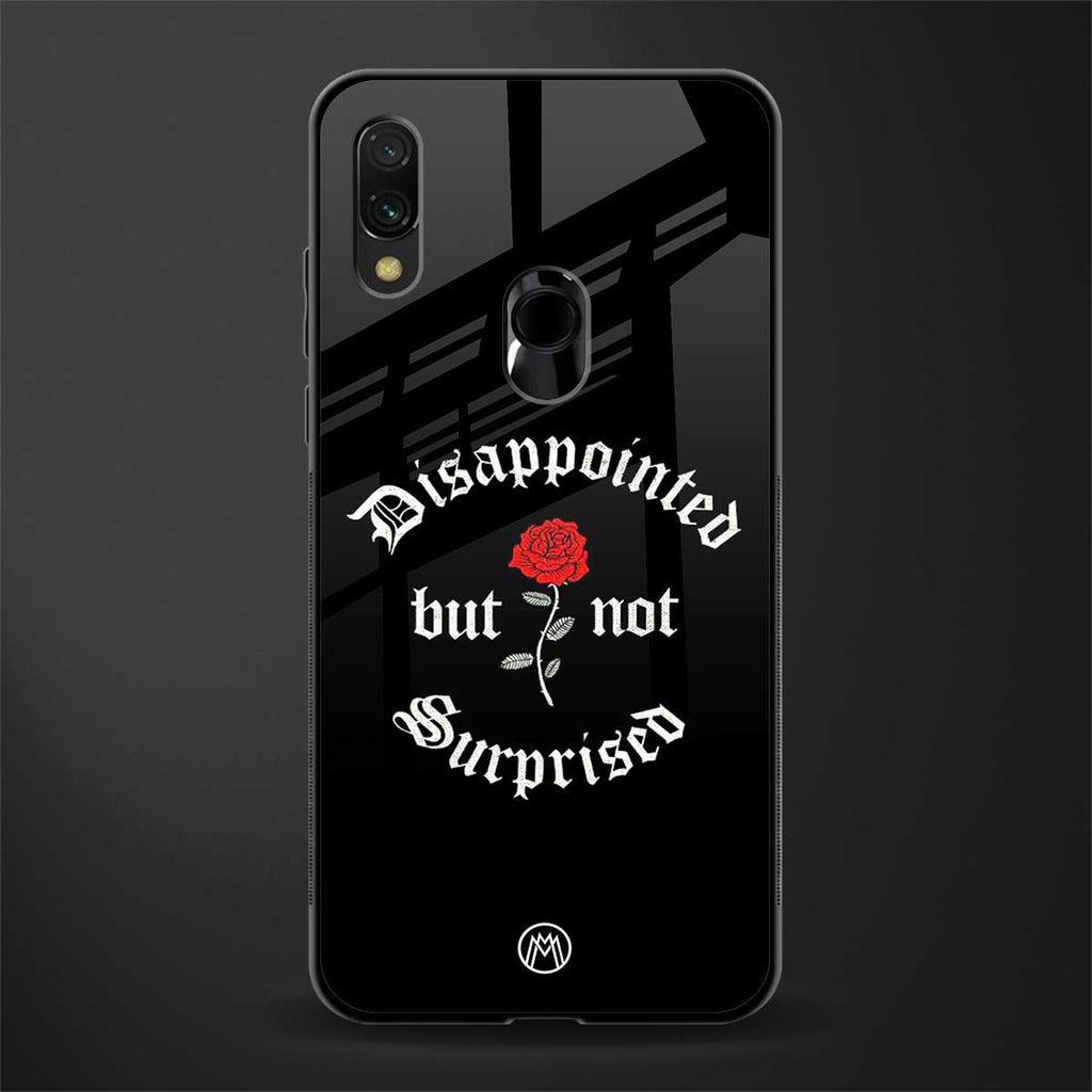 disappointed but not surprised glass case for redmi note 7 image