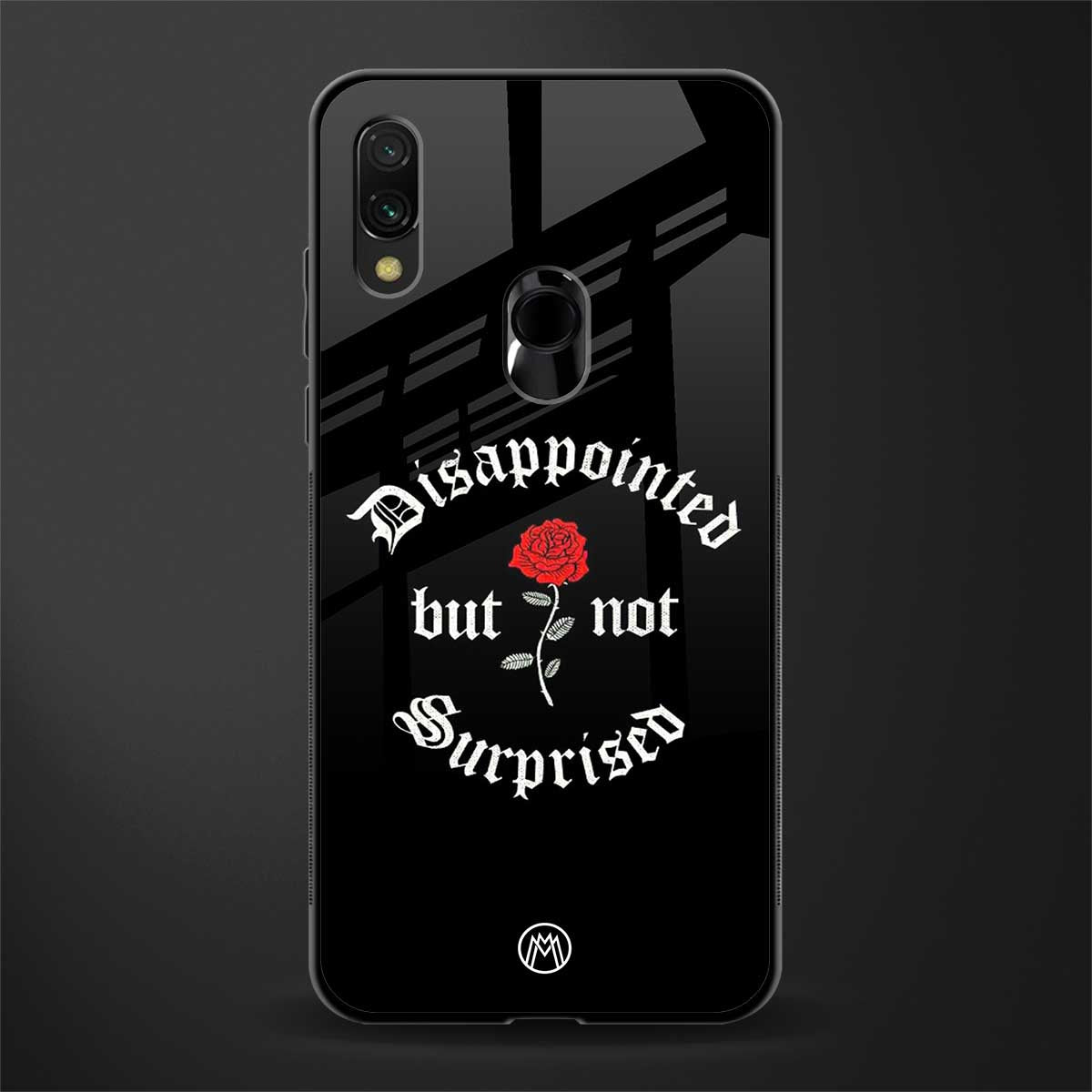 disappointed but not surprised glass case for redmi note 7 pro image