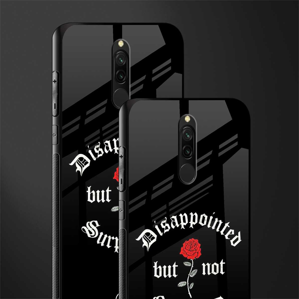 disappointed but not surprised glass case for redmi 8 image-2