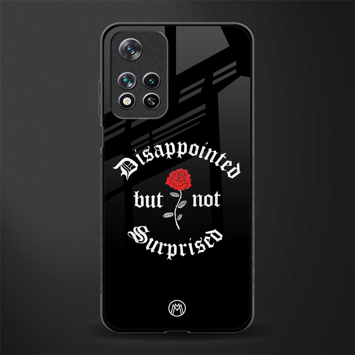 disappointed but not surprised glass case for poco m4 pro 5g image