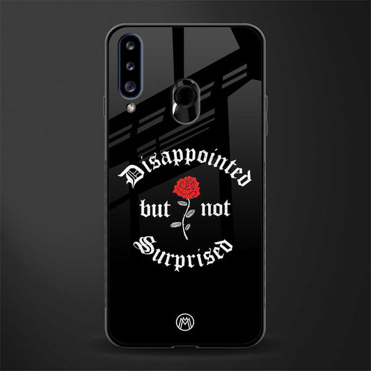 disappointed but not surprised glass case for samsung galaxy a20s image