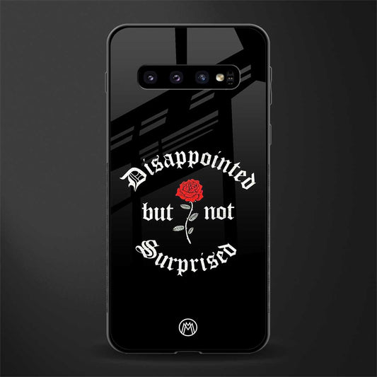 disappointed but not surprised glass case for samsung galaxy s10 image
