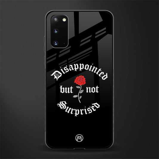 disappointed but not surprised glass case for samsung galaxy s20 image