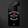 disappointed but not surprised glass case for samsung galaxy s22 ultra 5g image