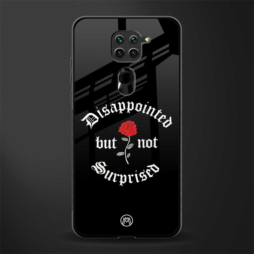 disappointed but not surprised glass case for redmi note 9 image