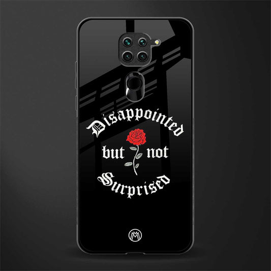 disappointed but not surprised glass case for redmi note 9 image