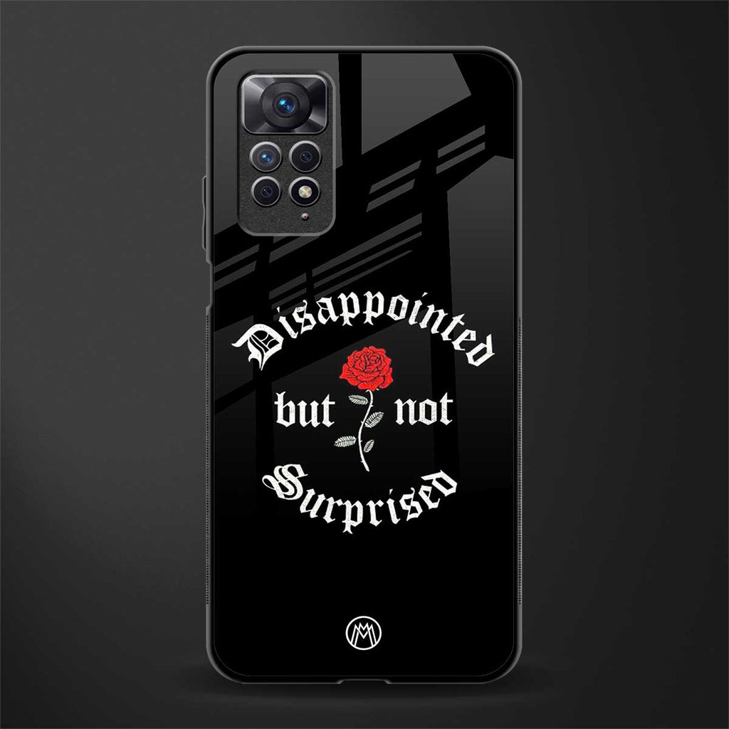disappointed but not surprised glass case for redmi note 11 image