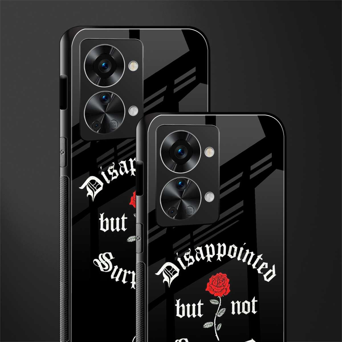 disappointed but not surprised glass case for phone case | glass case for oneplus nord 2t 5g