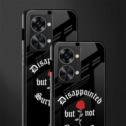 disappointed but not surprised glass case for phone case | glass case for oneplus nord 2t 5g