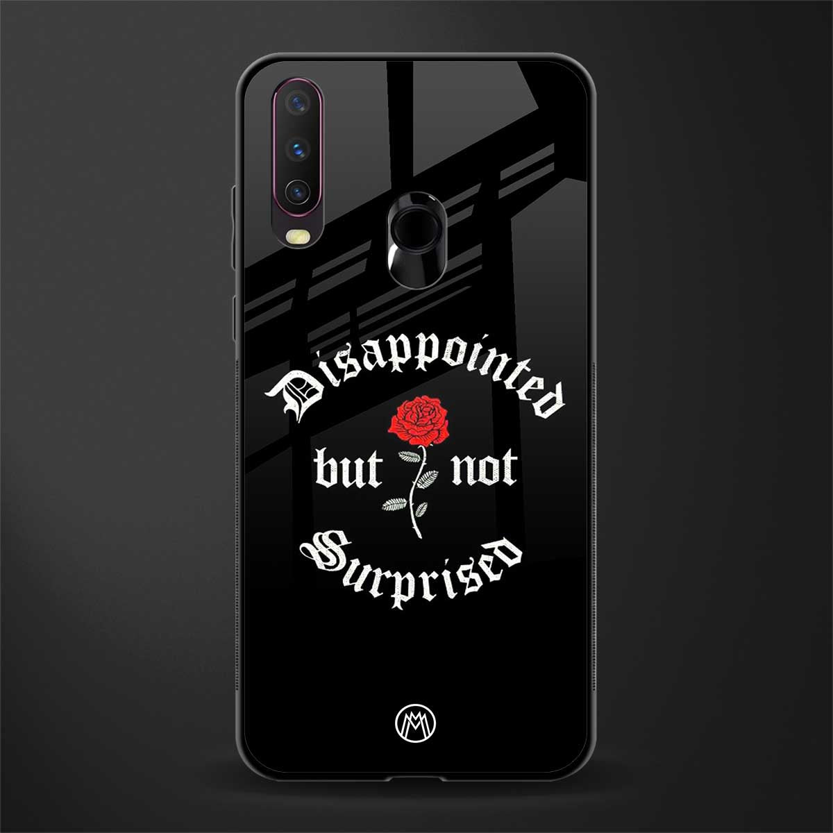 disappointed but not surprised glass case for vivo y17 image