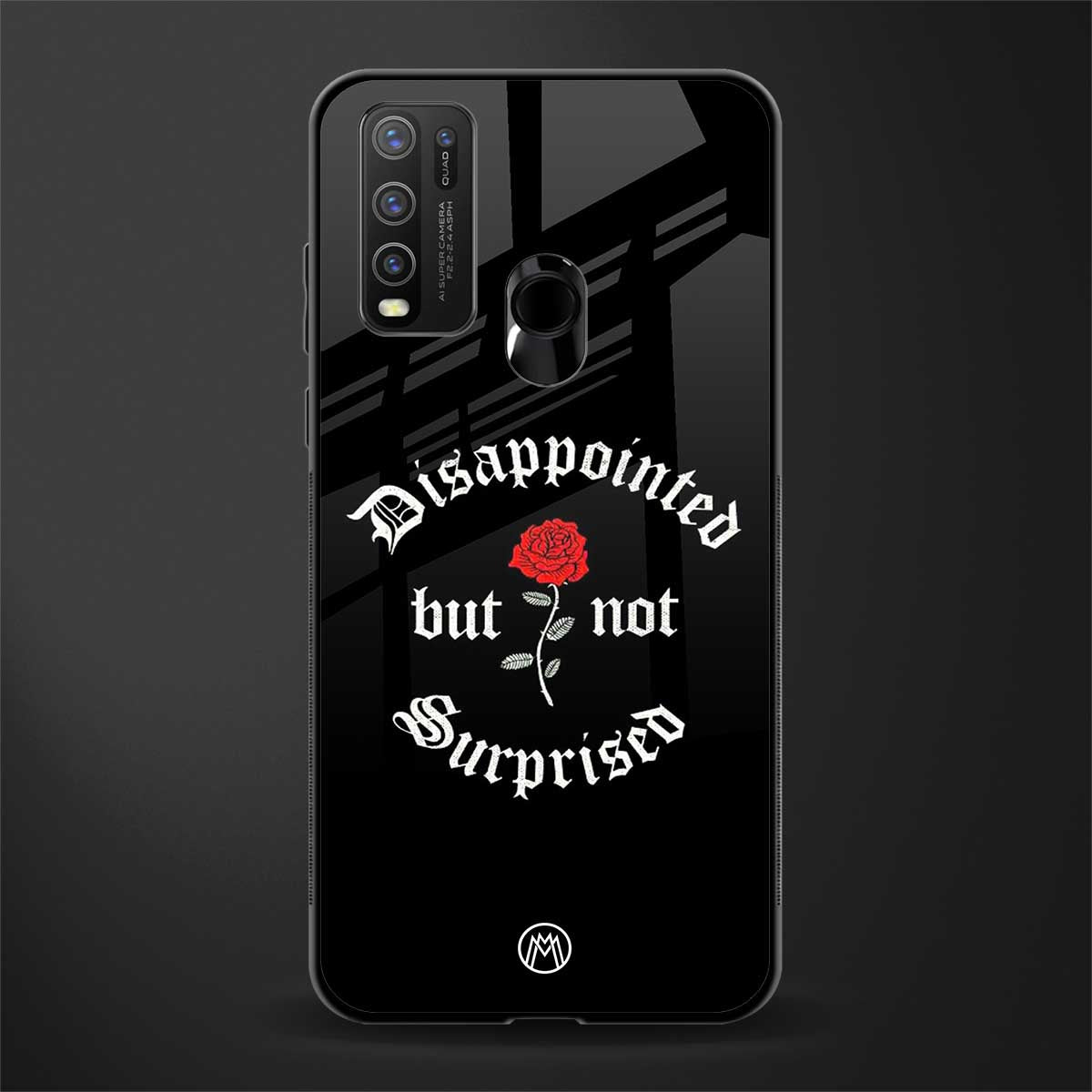 disappointed but not surprised glass case for vivo y50 image