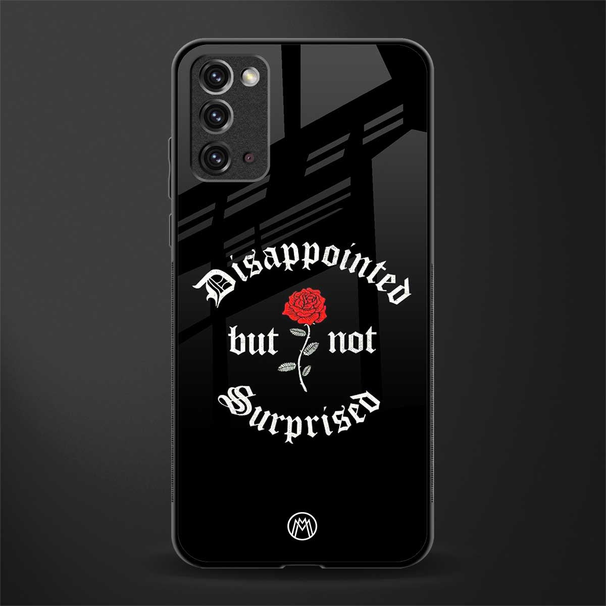 disappointed but not surprised glass case for samsung galaxy note 20 image