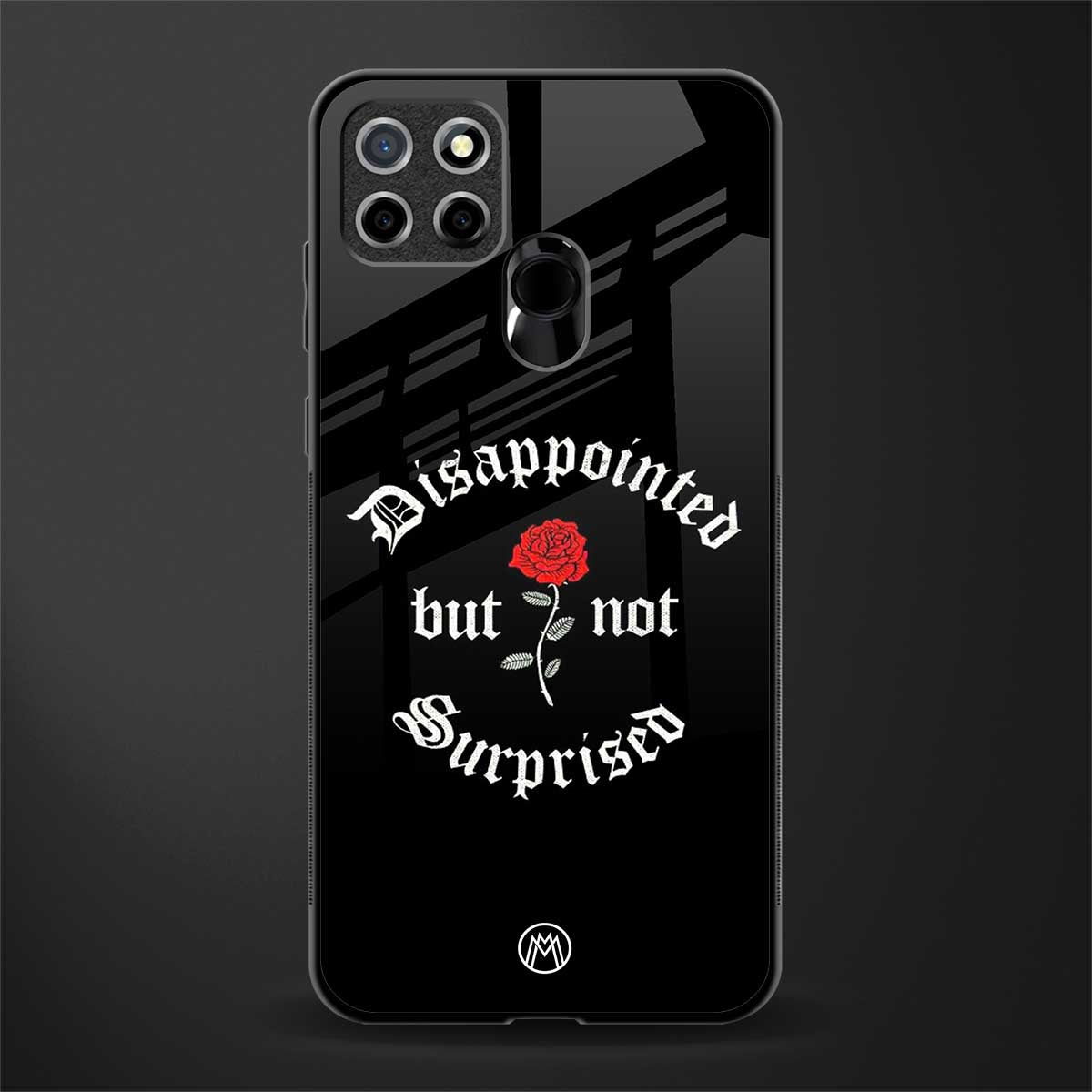 disappointed but not surprised glass case for realme narzo 20 image