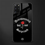 disappointed but not surprised glass case for samsung galaxy s20 plus image