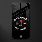 disappointed but not surprised glass case for redmi 9a image