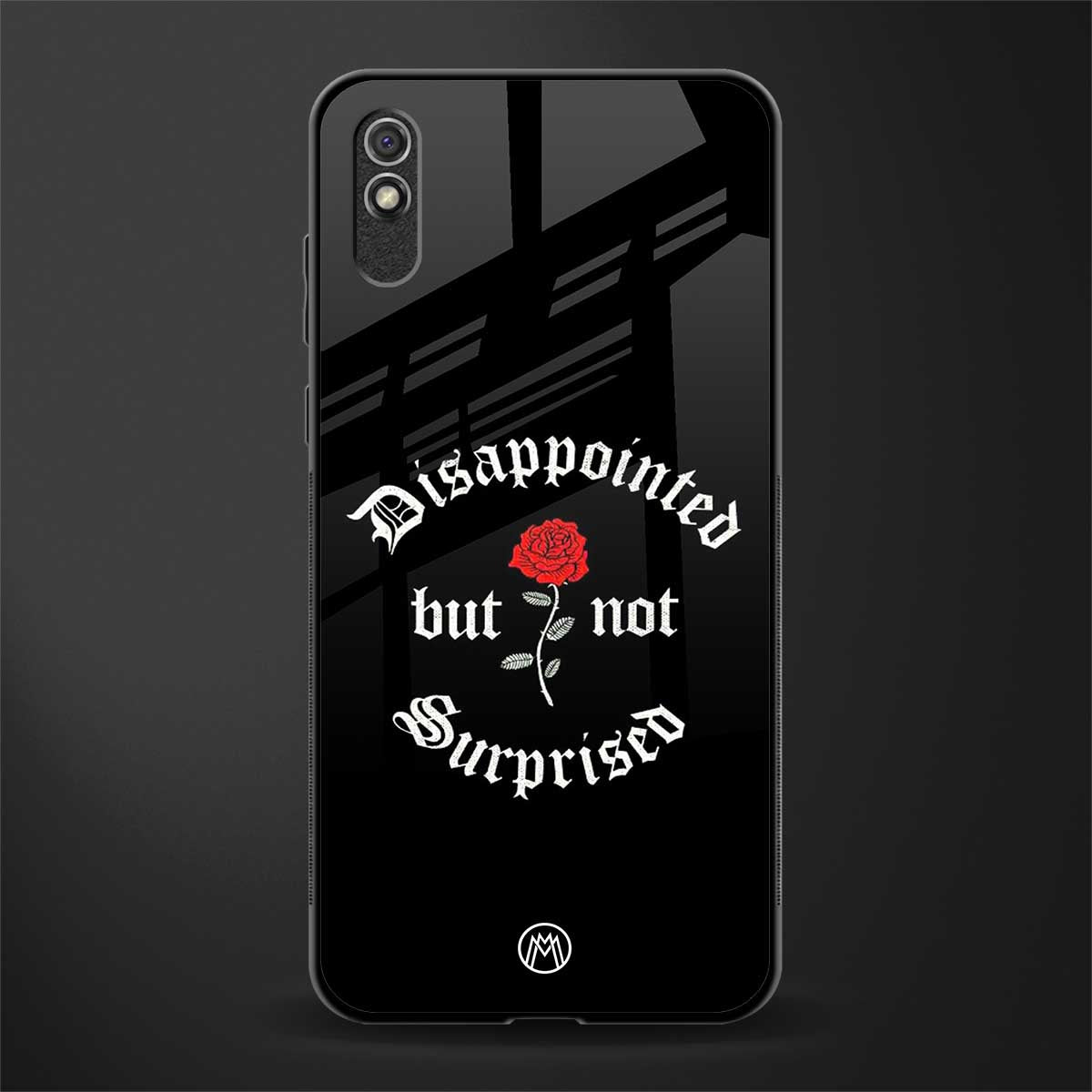 disappointed but not surprised glass case for redmi 9a image