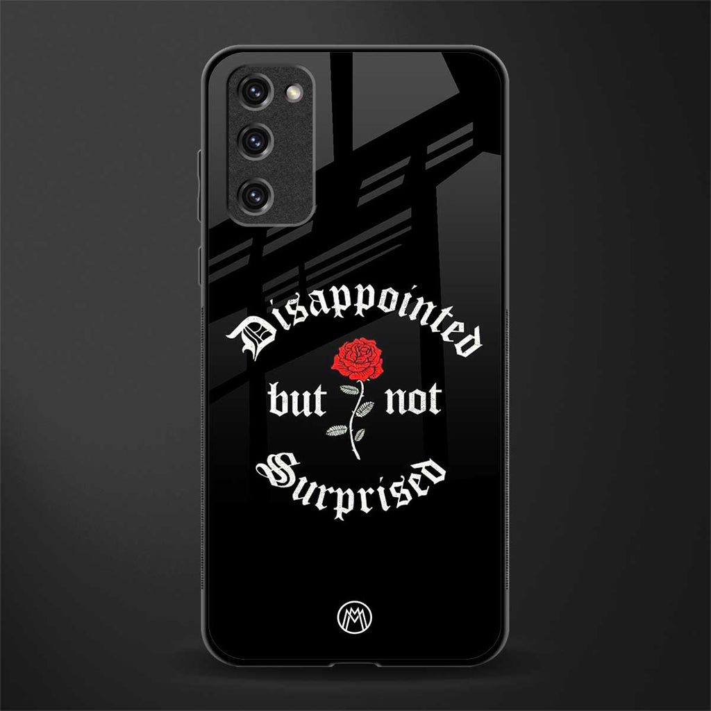 disappointed but not surprised glass case for samsung galaxy s20 fe image