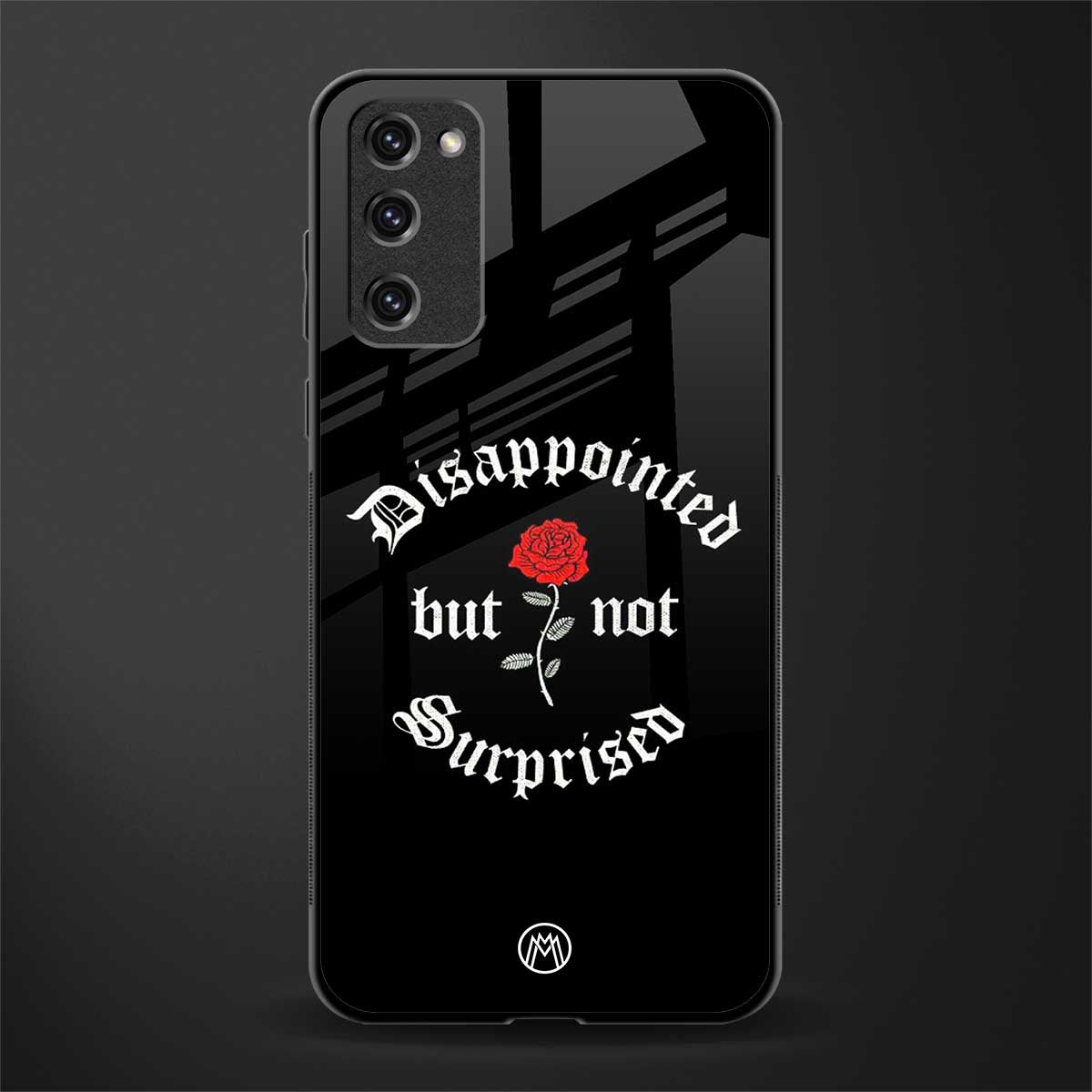 disappointed but not surprised glass case for samsung galaxy s20 fe image