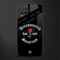 disappointed but not surprised glass case for samsung galaxy a12 image