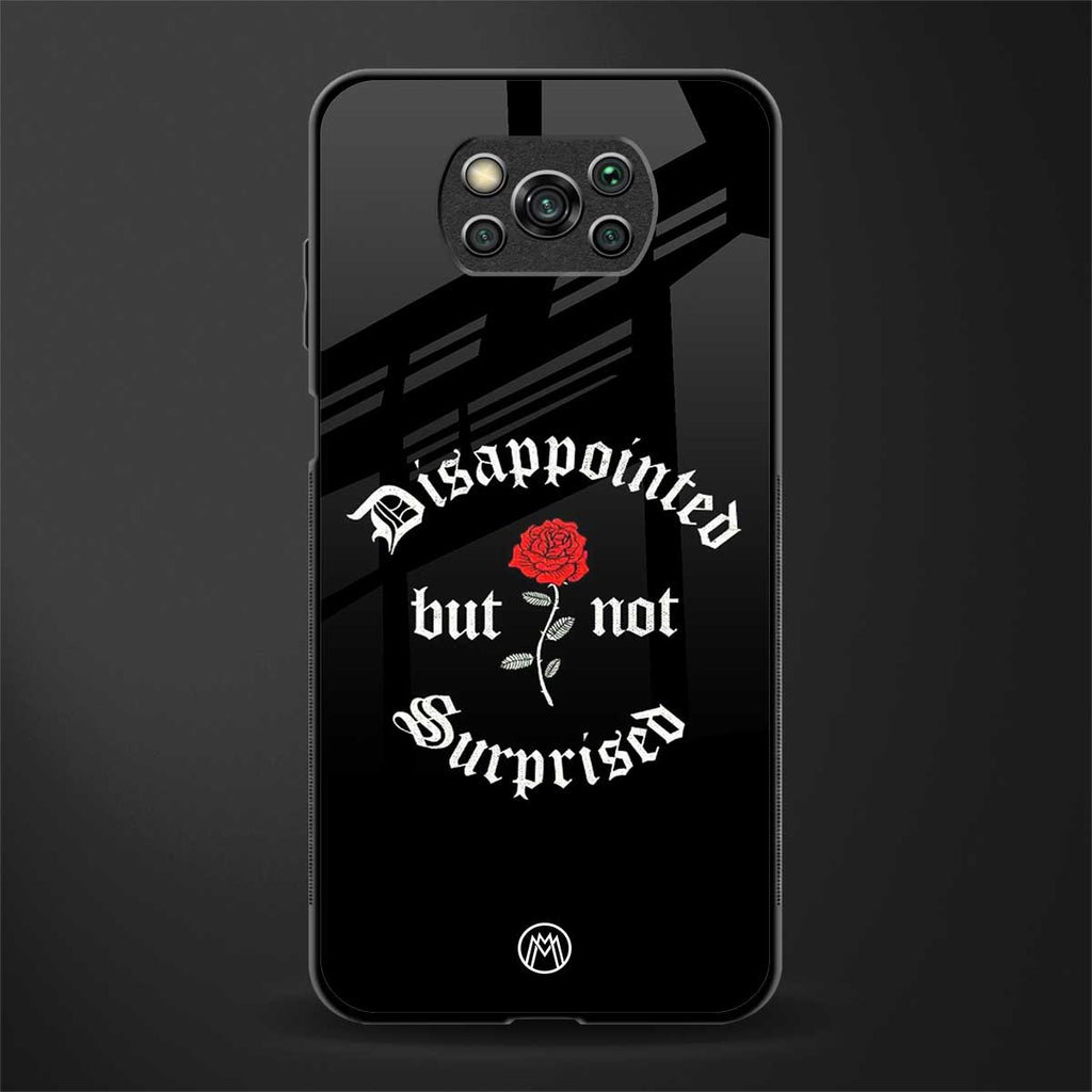 disappointed but not surprised glass case for poco x3 pro image