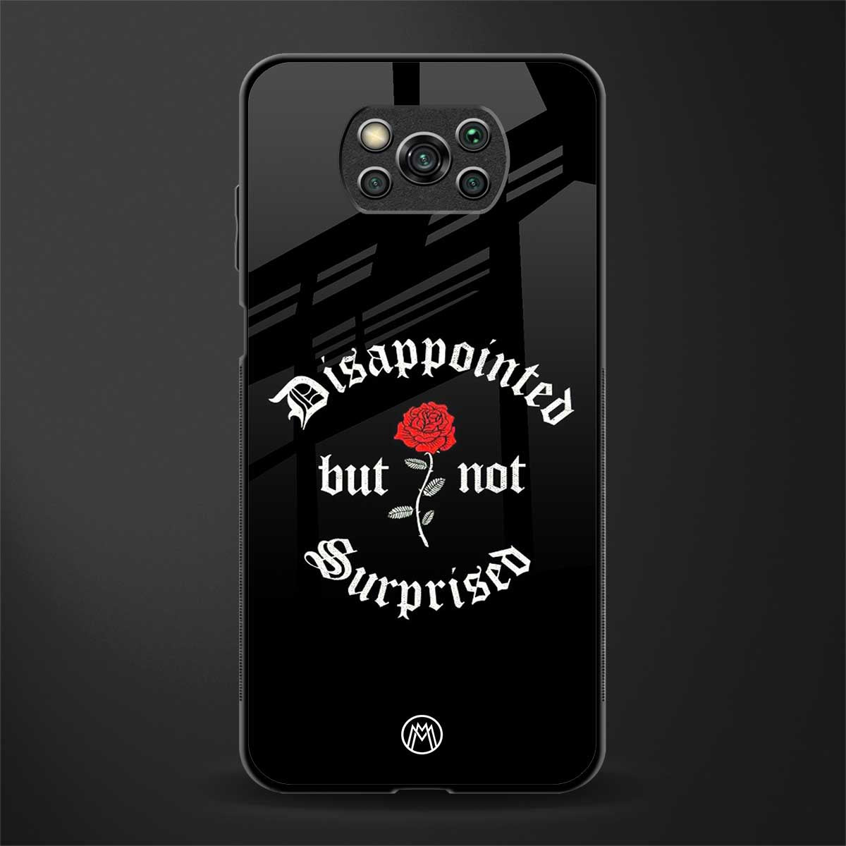 disappointed but not surprised glass case for poco x3 pro image