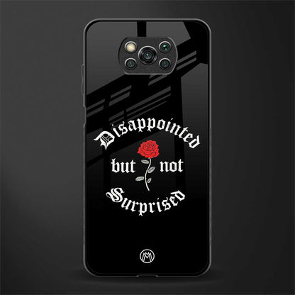 disappointed but not surprised glass case for poco x3 pro image