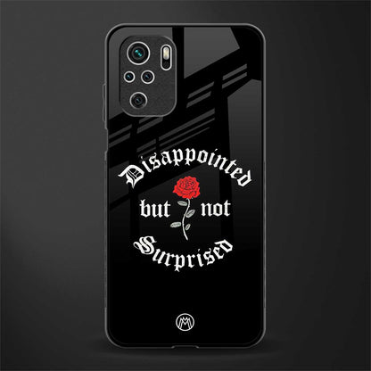 disappointed but not surprised glass case for redmi note 10 image
