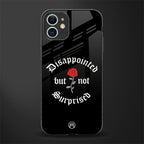 disappointed but not surprised glass case for iphone 12 image