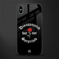 disappointed but not surprised glass case for iphone xs max image