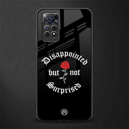 disappointed but not surprised back phone cover | glass case for redmi note 11 pro plus 4g/5g