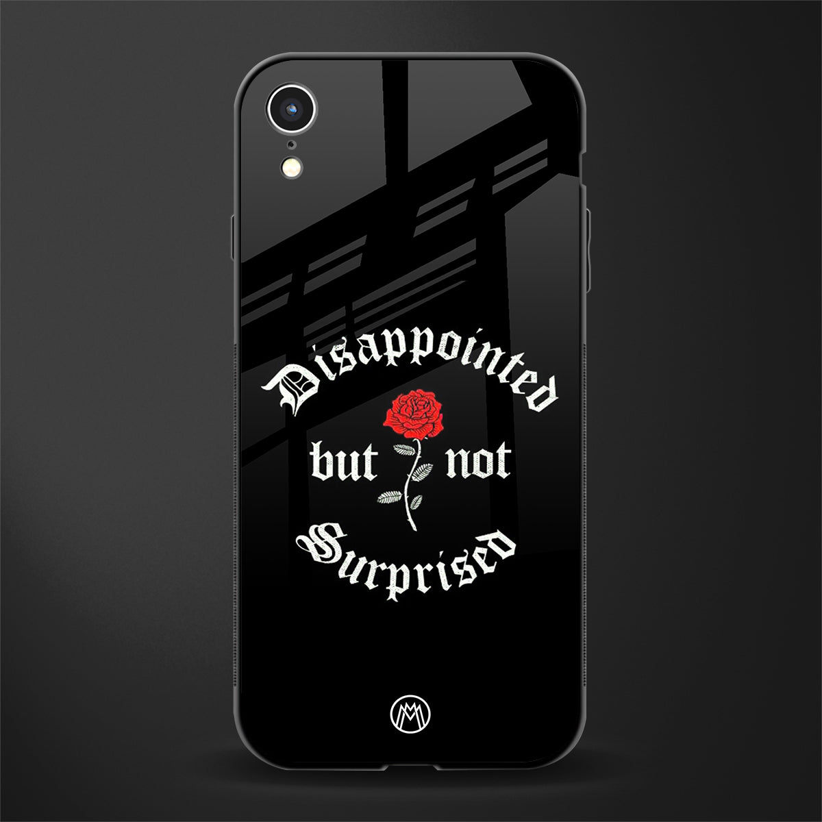 disappointed but not surprised glass case for iphone xr image