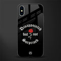 disappointed but not surprised glass case for iphone xs image