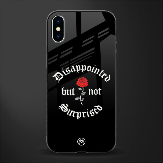 disappointed but not surprised glass case for iphone xs image