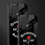 disappointed but not surprised back phone cover | glass case for samsung galaxy a73 5g