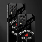 disappointed but not surprised back phone cover | glass case for samsung galaxy m33 5g
