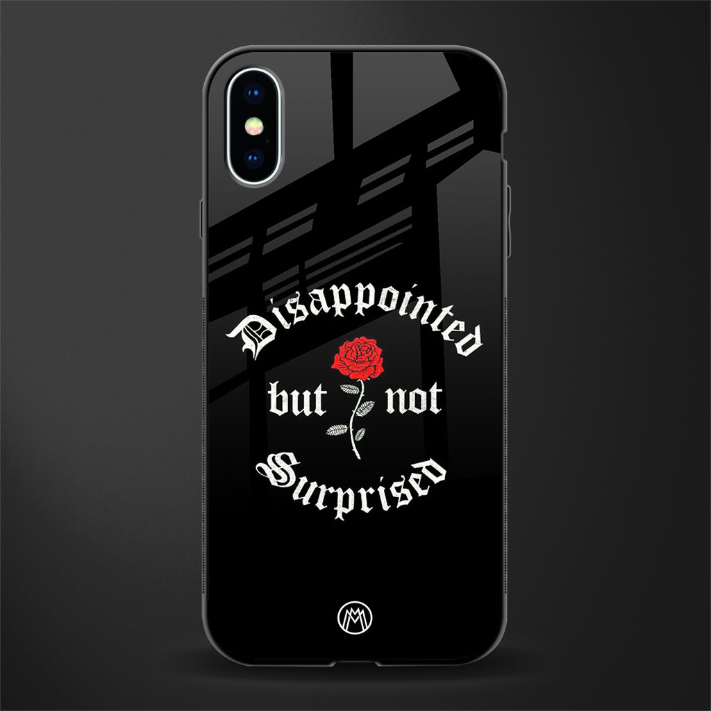 disappointed but not surprised glass case for iphone x image